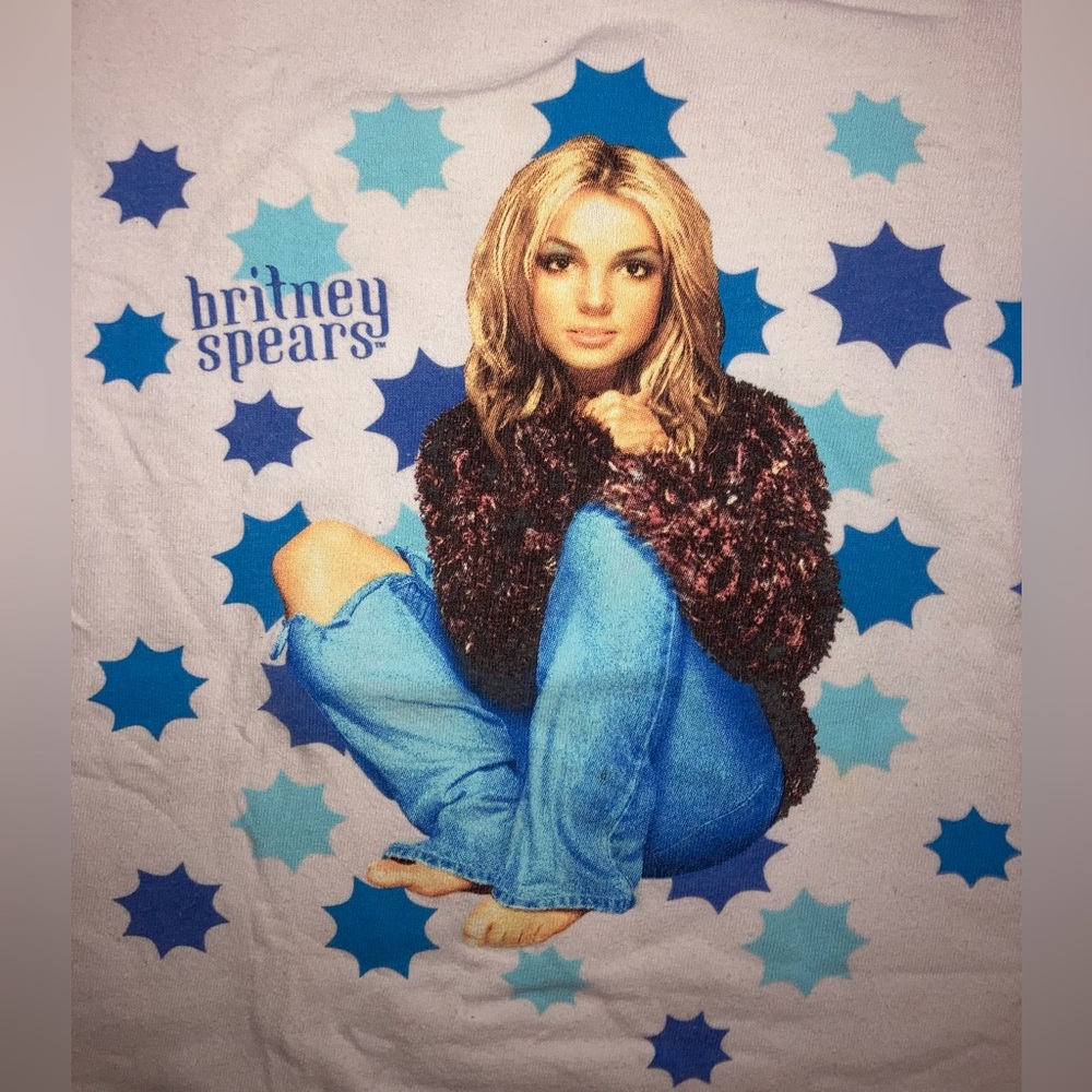 2000 VINTAGE OFFICIAL BRITTANY SPEARS CHILDS CONCERT  TSHIRT 5-6 EVC